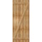 Ekena Millwork Joined Board-n-Batten Shutters w/Z-Bar, Rough Sawn Western Red Cedar, 26 7/8W x 67H, PR RBJ06Z26X067RWR - alternate 4